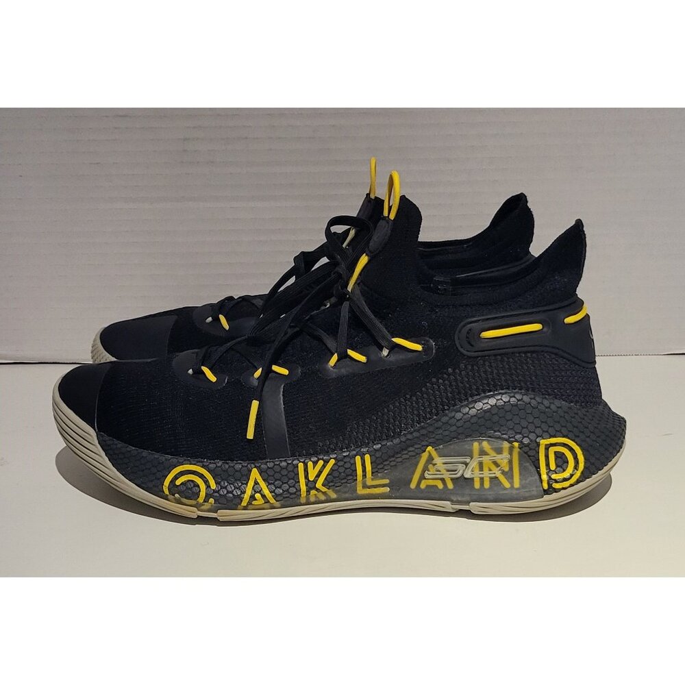 Under Armour Black and Yellow Athletic Shoes